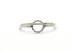 Circle ring in silver
