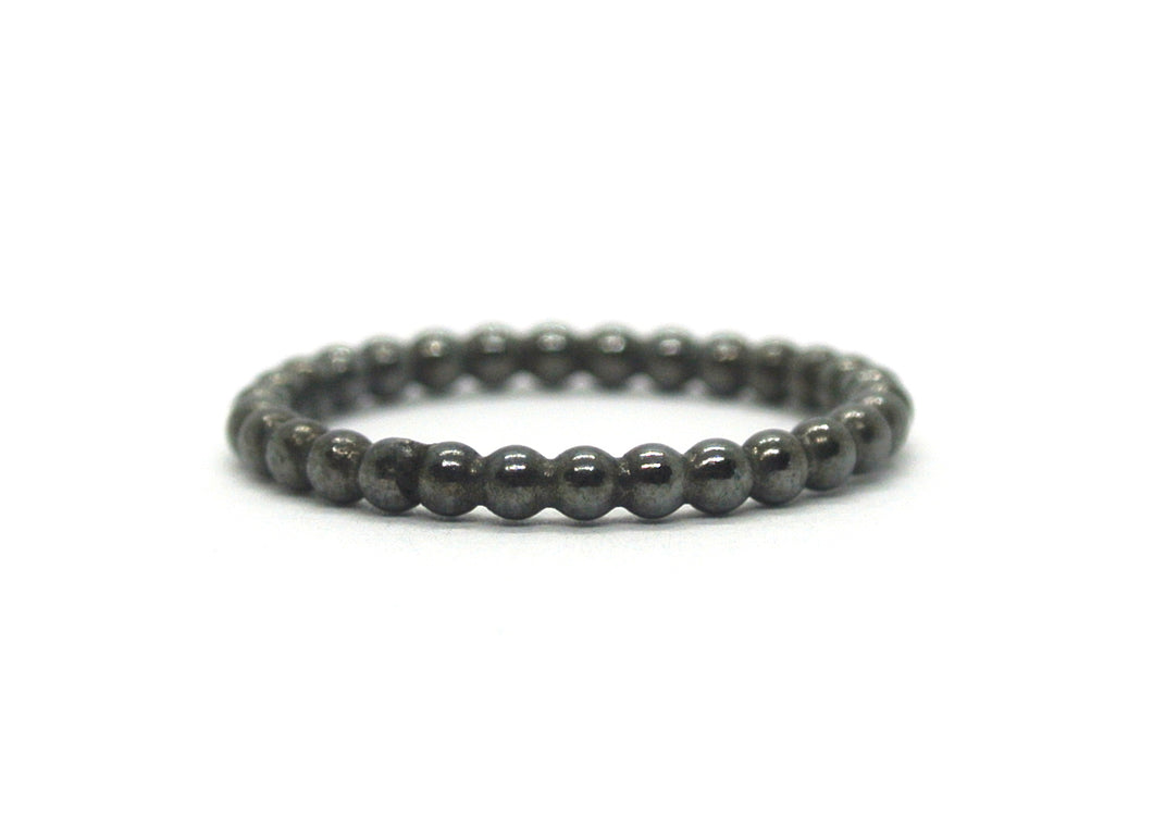 Bubble ring in oxidized silver