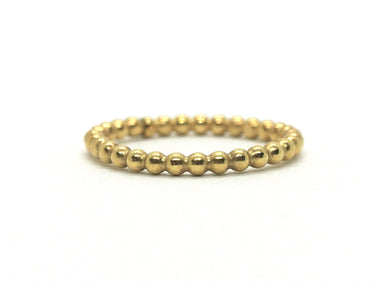 Bubble ring in gold-plated silver