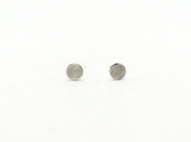 Plate earrings in silver small