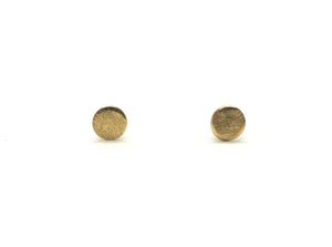 Plate earrings in gold-plated silver small