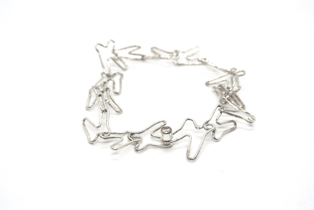 Butterfly bracelet in silver