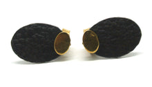 Load image into Gallery viewer, Banquet earrings gold-plated and oxidized silver