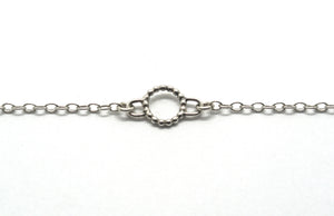Circle bracelet in silver