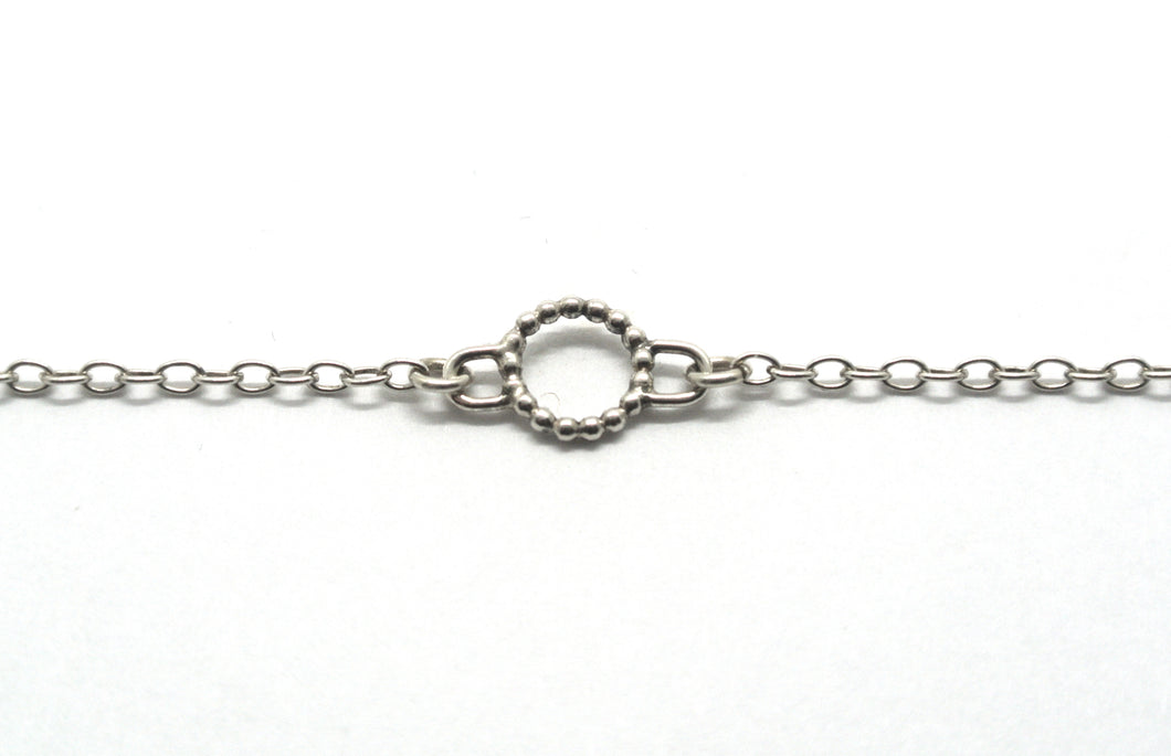 Circle bracelet in silver