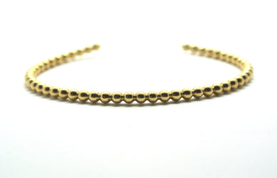 Bubble bangle in gold-plated silver