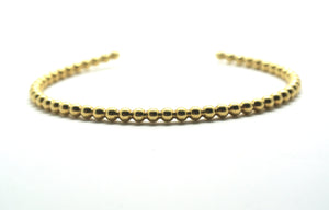 Bubble bangle in gold-plated silver